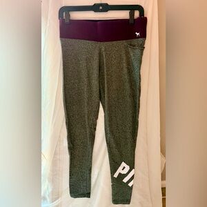 Victoria's Secret PINK brand Grey & Purple Yoga Pants